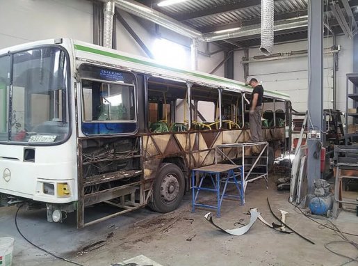 Ремонт автобусов, замена стекол, ремонт кузова стоимость ремонта и где отремонтировать - Оренбург
