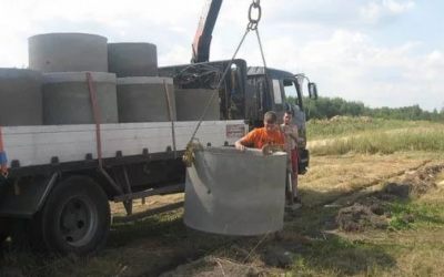 Перевозка бетонных колец и колодцев манипулятором - Оренбург, цены, предложения специалистов