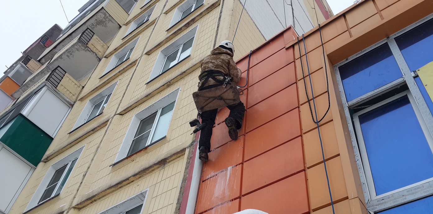 Услуги промышленных альпинистов для высотных работ в Курманаевке