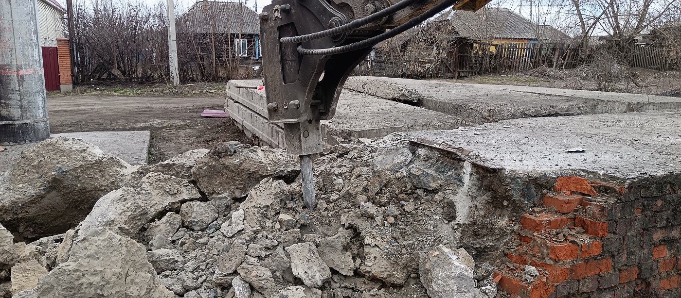 Услуги и заказ гидромолотов для демонтажных работ в Соль-Илецке